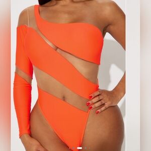 Fashion Nova Show You My Tan 2 Piece Sunsuit - Orange